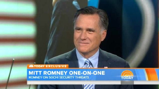 Mitt Romney Defends Olympics Security on ‘Today’: Former Salt Lake City Chief Says Sochi ‘Will Be Safe’