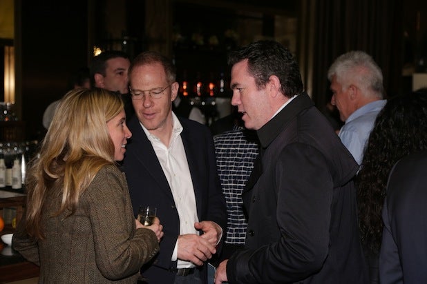 New Line's Candice McDonough, President Toby Emmerich, and Tucker Tooley, Relativity New Line's Candice McDonough, President Toby Emmerich, and Tucker Tooley, Relativity