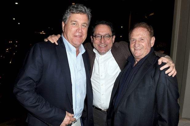 Sony Classics' Tom Bernard, Michael Barker and producer Medavoy Sony Classics' Tom Bernard, Michael Barker and producer Medavoy
