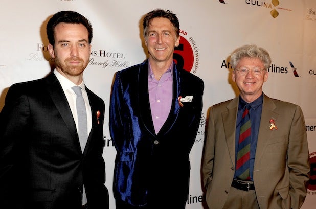 Best Documentary Short nominees for "The Lady in Number 6" Nicholas Reed and Malcolm Clarke (center and right) with friend Best Documentary Short nominees for "The Lady in Number 6" Nicholas Reed and Malcolm Clarke (center and right) with friend