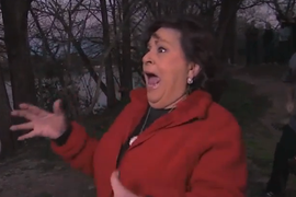 Jimmy Kimmel Gives Aunt Chippy Fright of Her Life (Video)