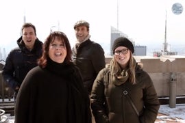 Watch Jimmy Fallon and Jon Hamm Hilariously Photobomb Tourists at 30 Rock (Video)