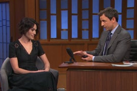 ‘Game of Thrones’ Star Lena Headey Expains Cersei to Seth Meyers: ‘She’s Just Damaged’ (Video)