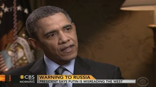 President Obama Calls for Putin to ‘Move Back Troops’ From Ukraine (Video)