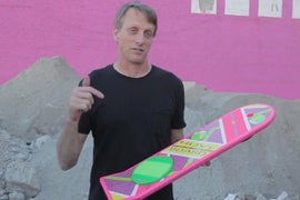 Funny or Die Behind Tony Hawk, Christopher Llyod Hoverboard Hoax (Video)