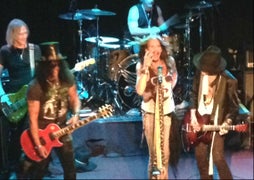 Slash Joins Steven Tyler and Aerosmith for Mini Concert Promoting Upcoming Tour (Video)