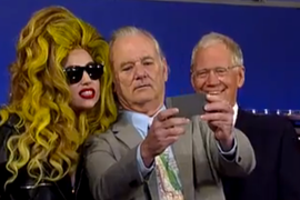 Bill Murray Invaded ‘Letterman’ to Tell Jokes, Take a Selfie With Lady Gaga (Video)