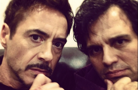 Mark Ruffalo Tweets Pics From ‘Avengers: Age of Ultron’ Set (Photos)