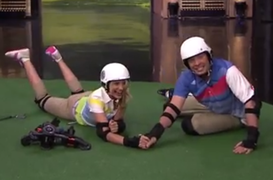 Cameron Diaz and Jimmy Fallon Risked Life and Limb in a Roller Golf Showdown (Video)