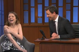 Anna Kendrick Didn’t Notice Pharrell’s Hat, Almost Had Stroke During Travolta’s ‘Adele Dazeem’ Flub (Video)