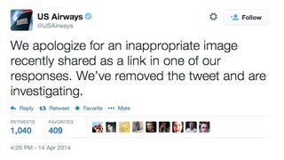 US Airways Apologizes for X-Rated Twitter Photo