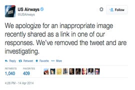 US Airways Apologizes for X-Rated Twitter Photo