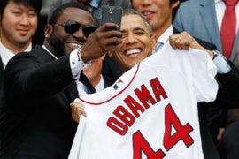 President Obama May Ban ‘Selfies’ After Baseball Star Sneaks Shot for Samsung