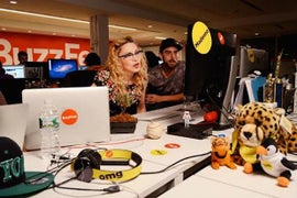 Madonna Invades BuzzFeed Offices to Promote Art For Freedom Project
