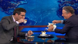 John Oliver Returns to Jon Stewart to Brag About HBO Gig (Video)