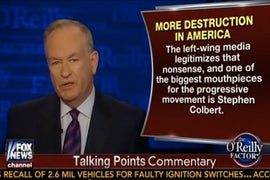Bill O’Reilly Rips Stephen Colbert as ‘Darling of Far Left Internet’ (Video)