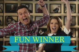Anna Kendrick Drives Taran Killam Crazy, Defaces Classic ‘SNL’ Photos in NBC Promos (Video)