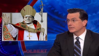Stephen Colbert Discovers Motivation for Canonizing 2 Popes: ‘They’re Building a Franken-Pope!’ (Video)
