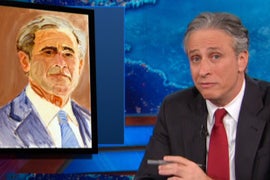 Jon Stewart Critiques George W. Bush’s Paintings (Video)