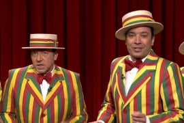 Kevin Spacey and Jimmy Fallon Sing ‘Talk Dirty,’ Barbershop Style (Video)