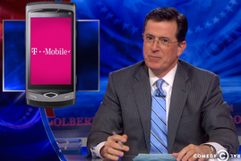 Stephen Colbert Dumps All Over His Sponsor, T-Mobile (Video)