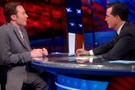 Stephen Colbert ‘Unmoved’ by Clay Aiken’s Run for Office (Video)