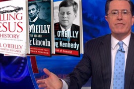 Stephen Colbert Salutes Bill O’Reilly: ‘My Mentor, My Inspiration, My Safe Word’ (Video)