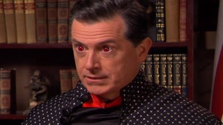 Stephen Colbert Dresses as a Vampire During Interview With Role-Play Candidate (Video)