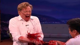Conan O’Brien Stabbing by Samurai Sword Turns TBS Set Into ‘Bloody’ Mess (Video)