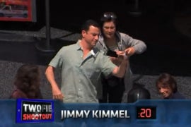 Jimmy Kimmel Introduces the ‘Twofie,’ Trounces Pharrell Williams in Twofie Competition (Video)