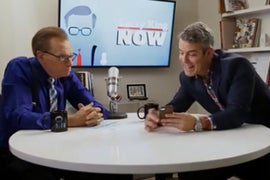 Larry King Finds Andy Cohen a Date on Tinder (Video)