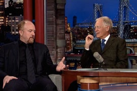 Louis CK Shocks David Letterman With Ball-Sucking Comment (Video)