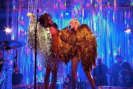 Miley Cyrus Takes Billboard Music Awards Viewers on a Beatles Trip (Video)