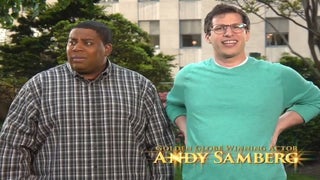 Andy Samberg Frolics on the Roof With Kenan Thompson in ‘SNL’ Promos (Video)
