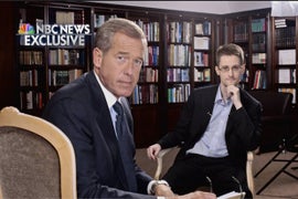 Brian Williams Got Cooped Up For Two Days, Lost His Luggage in Run Up To Edward Snowden Interview (Video)