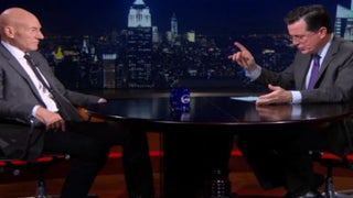 ‘X-Men’ Star Patrick Stewart to Stephen Colbert: I Fly Coach for the People (Video)