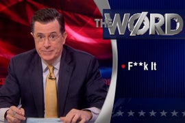 Stephen Colbert’s ‘Word’ on Global Warming: ‘F— It’ (Video)