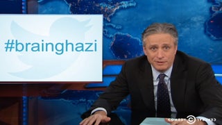 Brainghazi! Jon Stewart Blasts Karl Rove for Hillary Clinton Brain Damage Conspiracy