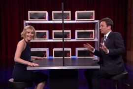 Jennifer Lawrence Is Mean to Jimmy Fallon During ‘Box of Lies’ Game (Video)