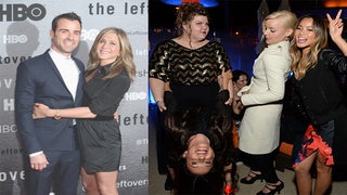 Party Report in Pictures: Jennifer Aniston and Justin Theroux Are Main ‘Squeezes’ (Photos)