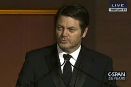 Nick Offerman Roasts D.C. at Congressional Correspondents Dinner (Video)