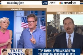 MSNBC’s Chuck Todd Explodes at Joe Scarborough Over Criticism of Bowe Bergdahl’s Father (Video)