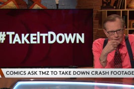 Larry King Knocks TMZ’s Tracy Morgan Footage: ‘They Prey on the Bad Things That Happen to People’