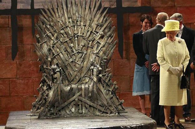 Queen Of England Refuses The Iron Throne During Game Of Thrones