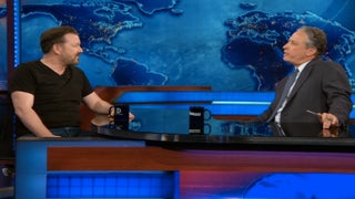 Jon Stewart Ribs Ricky Gervais About His Weight Gain: ‘You Look Like Sh-t!’ (Video)