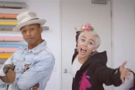 Miley Cyrus Dances With Pharrell in ‘Come Get It Bae’ (Video)