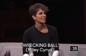 Jimmy Fallon Plays Charades With Chris Colfer and Halle Berry, Who is Terrible at Charades (Video)