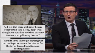 John Oliver Reads Smutty Old Letters From the White House, Blasts America’s Income Inequality (Videos)