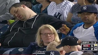 Napping Yankees Fan Sues ESPN for $10 Million (Video)