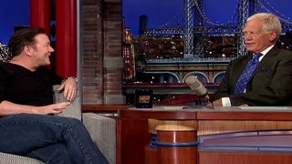 Ricky Gervais Uses Logic to Convince David Letterman Not to Retire (Video)